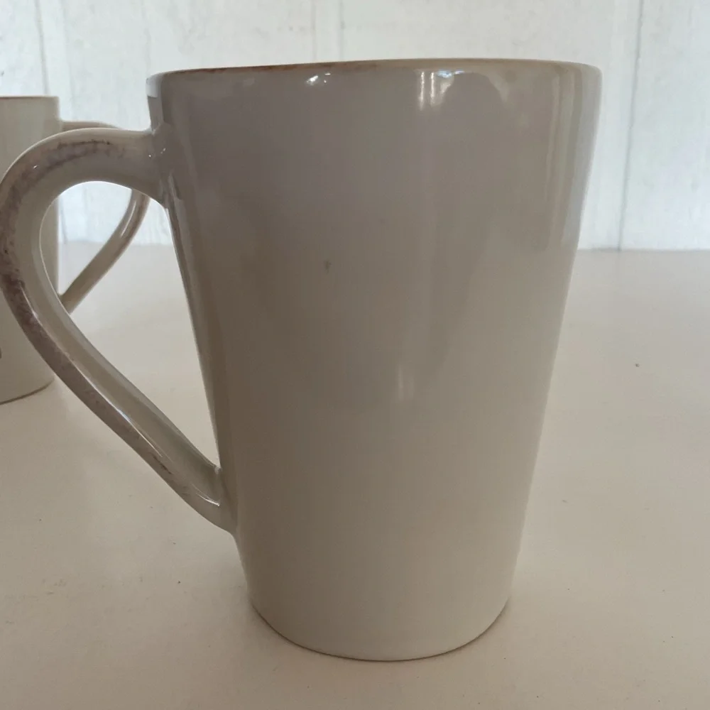 Crate & Barrel Marin Winter Birds Mug Set of three